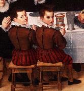 unknow artist FAMILY SAYING GRACE ANTHONIUS CLAEISSINS C 1585 detail Sweden oil painting artist